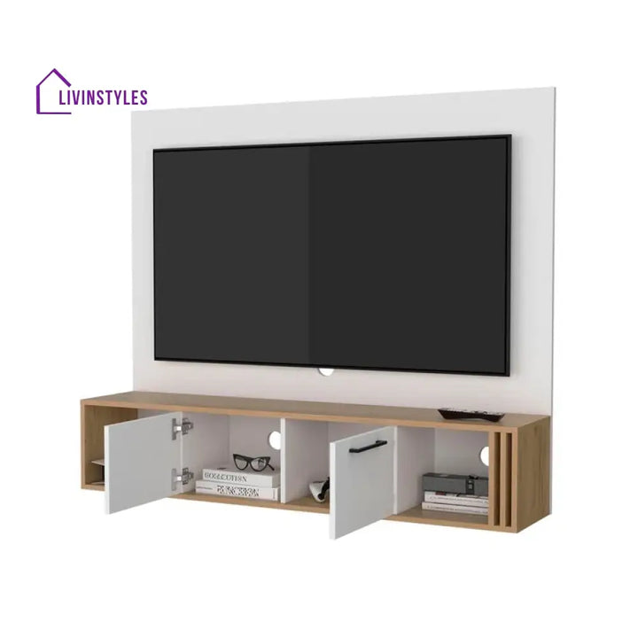 Arletta Wooden Finish Tv Unit Stand for Living Room