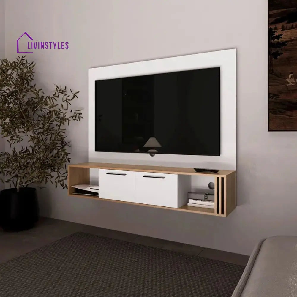 Arletta Wooden Finish Tv Unit Stand for Living Room