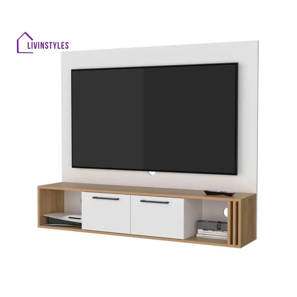 Arletta Wooden Finish Tv Unit Stand for Living Room