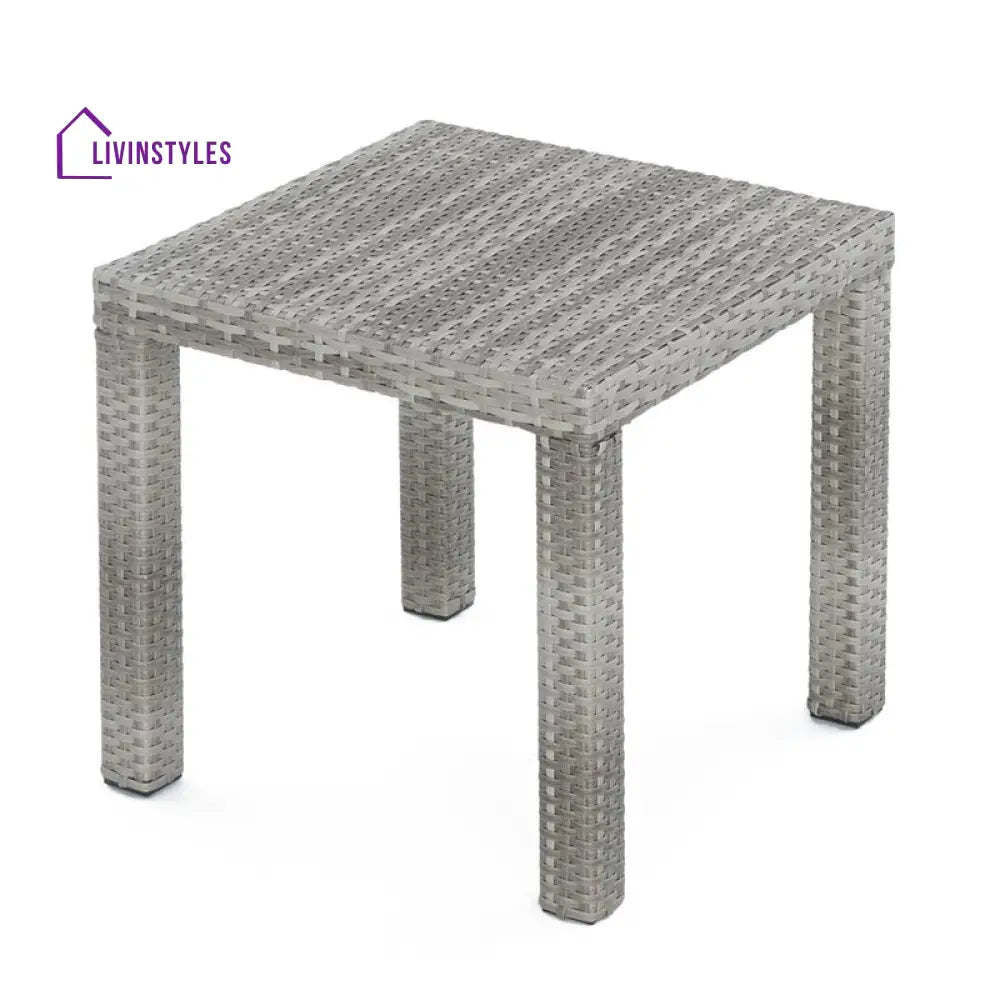 Arlons Outdoor Garden Balcony Sofa Set 3 Seater 2 Single seater 2 Ottoman and 1 Center Table Conversation Set (Silver