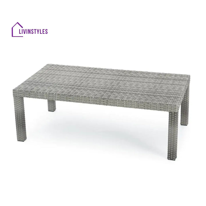 Arlons Outdoor Garden Balcony Sofa Set 3 Seater 2 Single seater 2 Ottoman and 1 Center Table Conversation Set (Silver