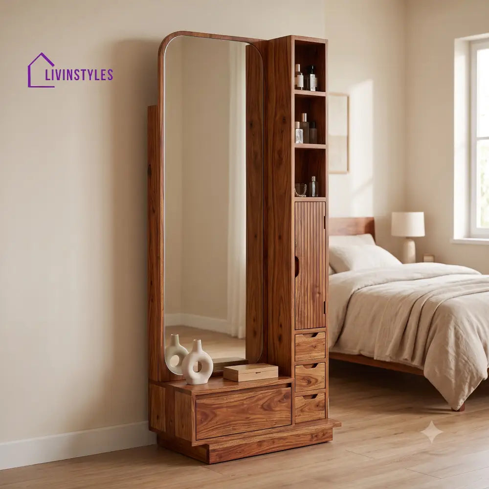 Armelle Premium Solid Wood Dressing Table for Bedroom | New Designer Dressing Unit