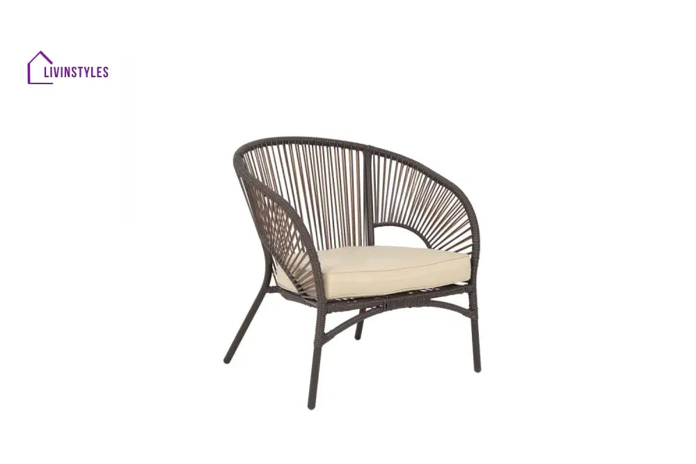 Arno Outdoor Sofa Set 2 Seater 2 Single seater and 1 Center Table Set (Brown) - Sofa Sets