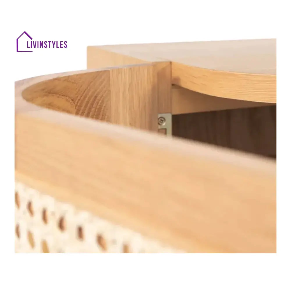 Arohi Mango Wood & Rattan TV Unit Natural