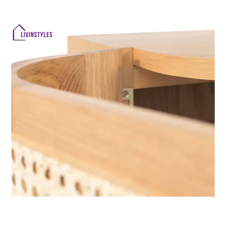 Arohi Mango Wood & Rattan TV Unit Natural
