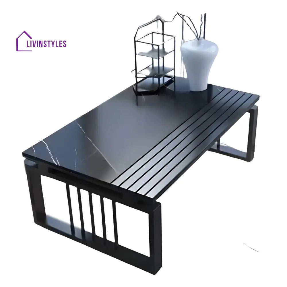 Arohi Stainless Steel Frame Coffee Table for Living Room