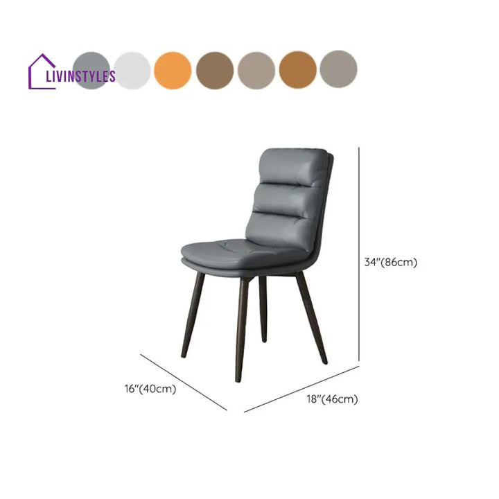Arohini Metal Dining Chair | Stainless Steel
