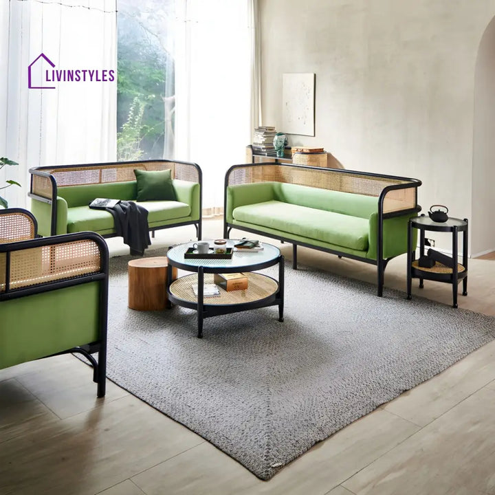 Arohini Solid Wood 3 + 2 + 1 Sofa Set for Living Room