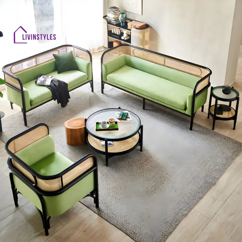 Arohini Solid Wood 3 + 2 + 1 Sofa Set for Living Room