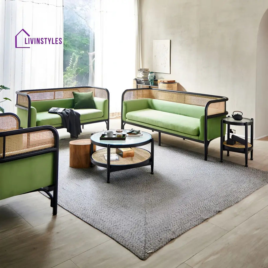 Arohini Solid Wood 3 + 2 + 1 Sofa Set for Living Room