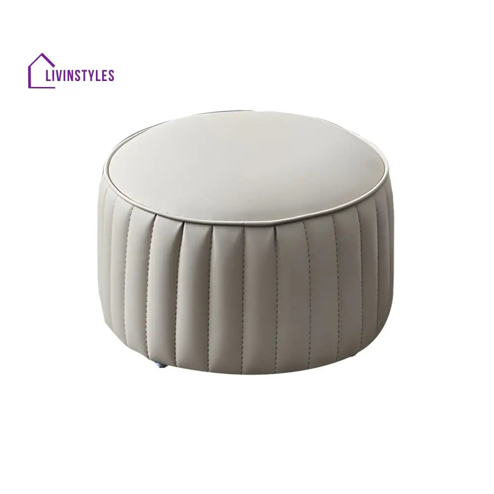 Arohita Living Room Ottoman | Faux Leather Fabric