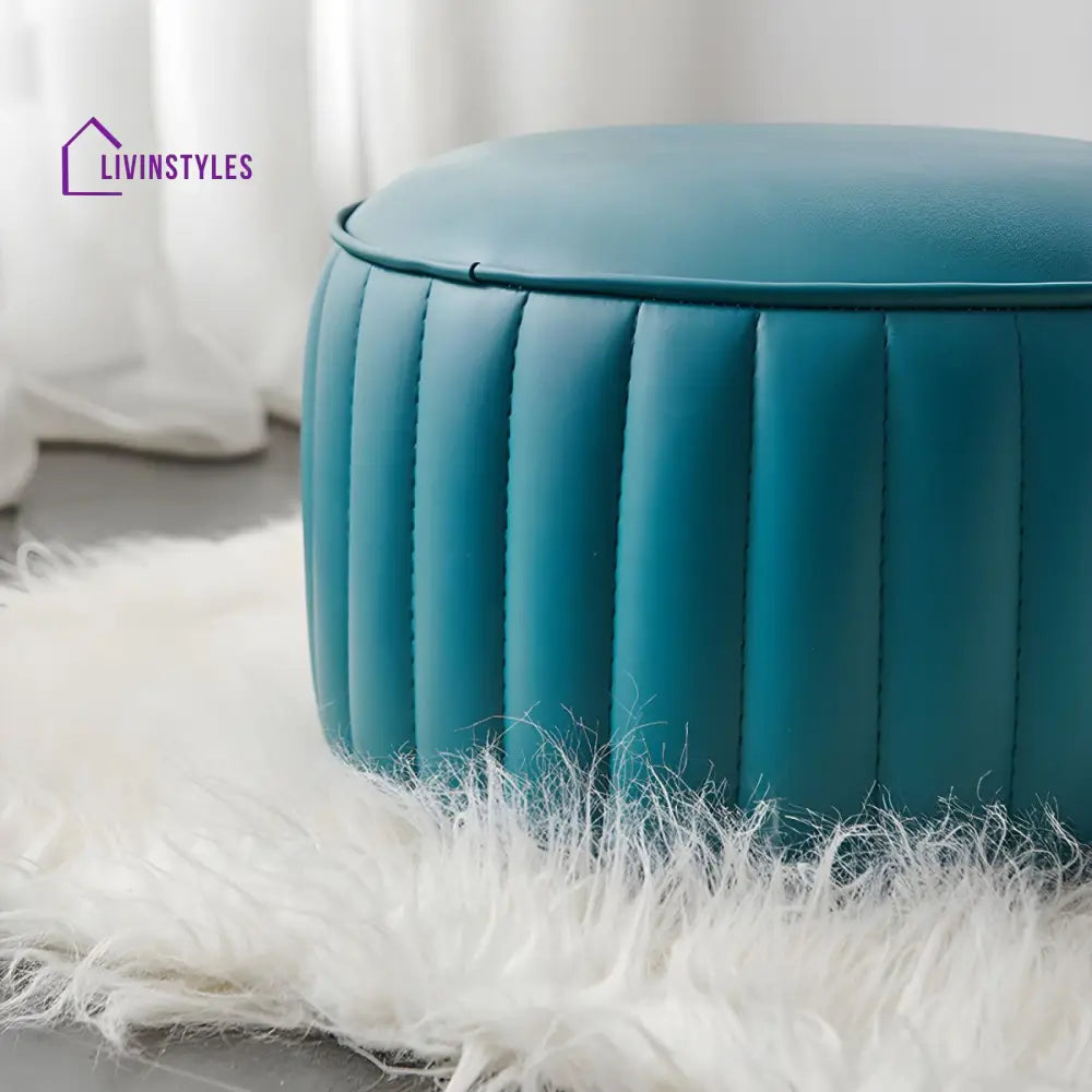 Arohita Living Room Ottoman | Faux Leather Fabric
