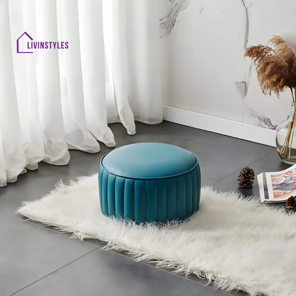 Arohita Living Room Ottoman | Faux Leather Fabric