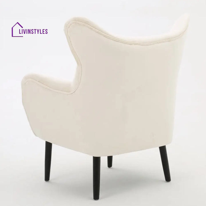 Aroshini Solid Wood and Fabric Arm Chair | Living Room Chair | Lounge Chair