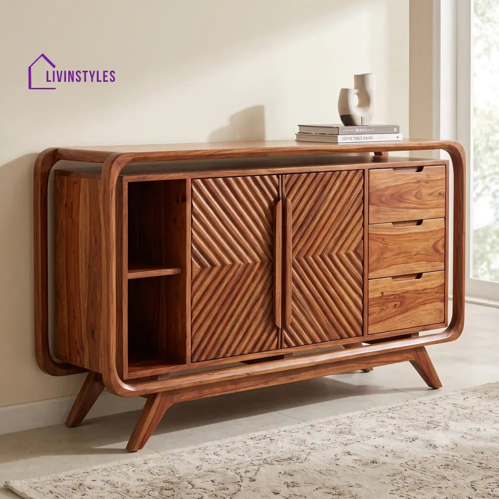 Arpita Premium Wooden Sideboard and Cabinet for Living Room