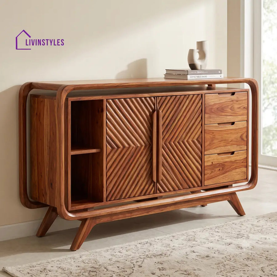 Arpita Premium Wooden Sideboard and Cabinet for Living Room