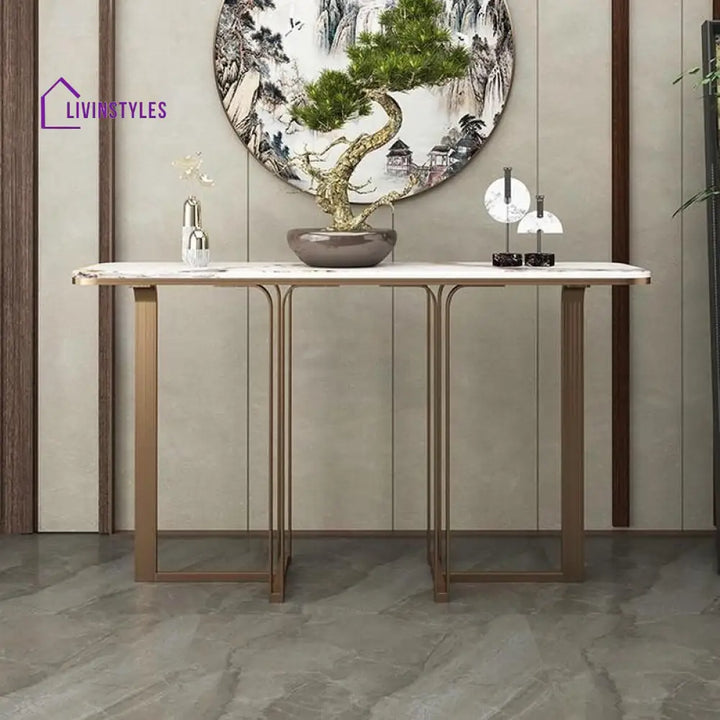 Artem Stainless Steel Console Table for Living Room