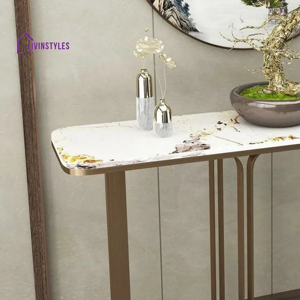 Artem Stainless Steel Console Table for Living Room