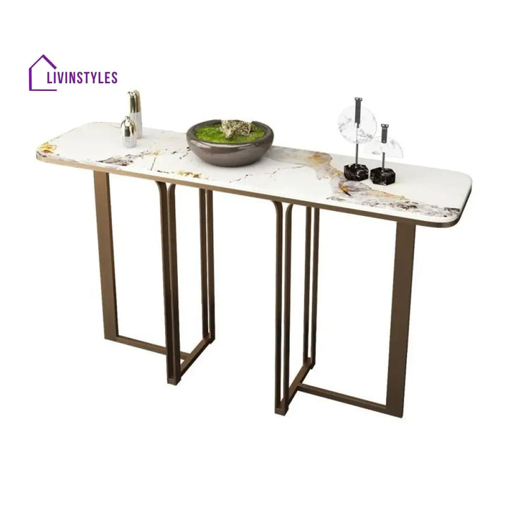 Artem Stainless Steel Console Table for Living Room