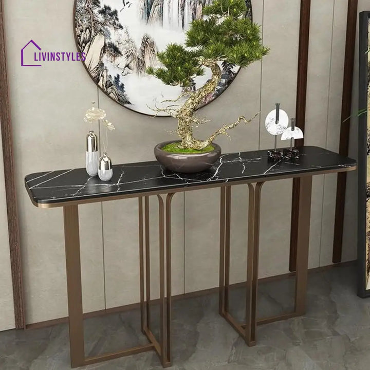 Artem Stainless Steel Console Table for Living Room