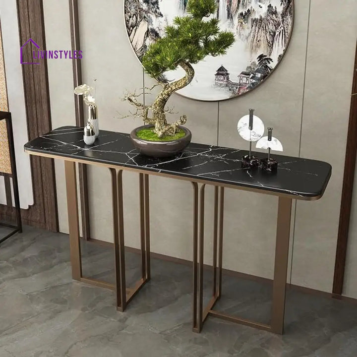 Artem Stainless Steel Console Table for Living Room