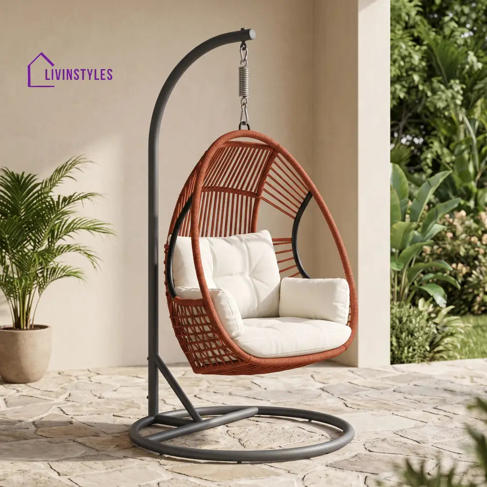Artur Premium MS Frame with Powder Coated Outdoor Swing Chair with Stand