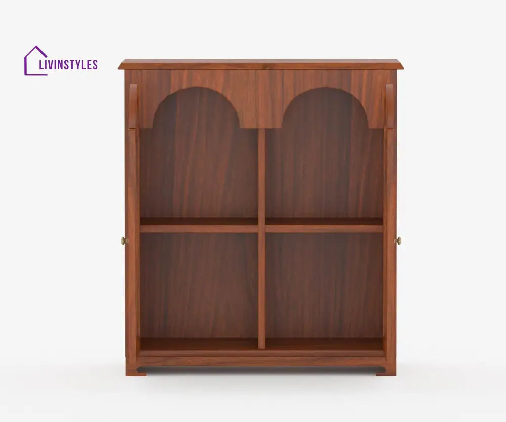 Artur Solid Wood Acacia Cane Cabinet and Sideboard (Honey Finish)