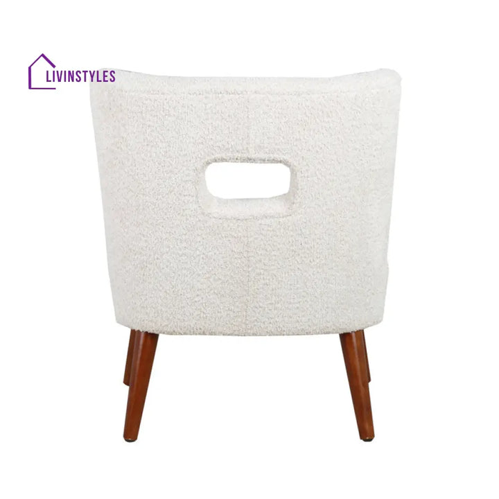 Arul Solid Wood and Fabric Arm Chair | Living Room Chair | Lounge Chair