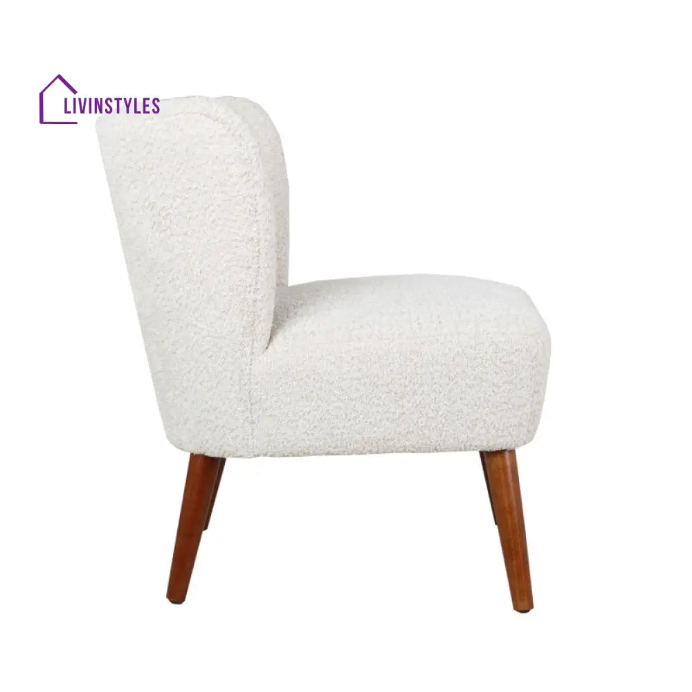 Arul Solid Wood and Fabric Arm Chair | Living Room Chair | Lounge Chair