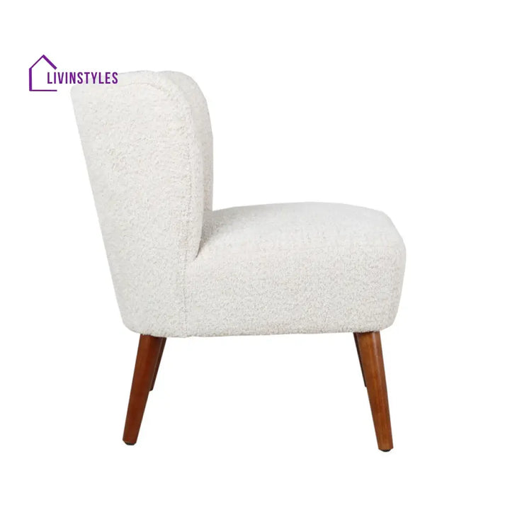 Arul Solid Wood and Fabric Arm Chair | Living Room Chair | Lounge Chair