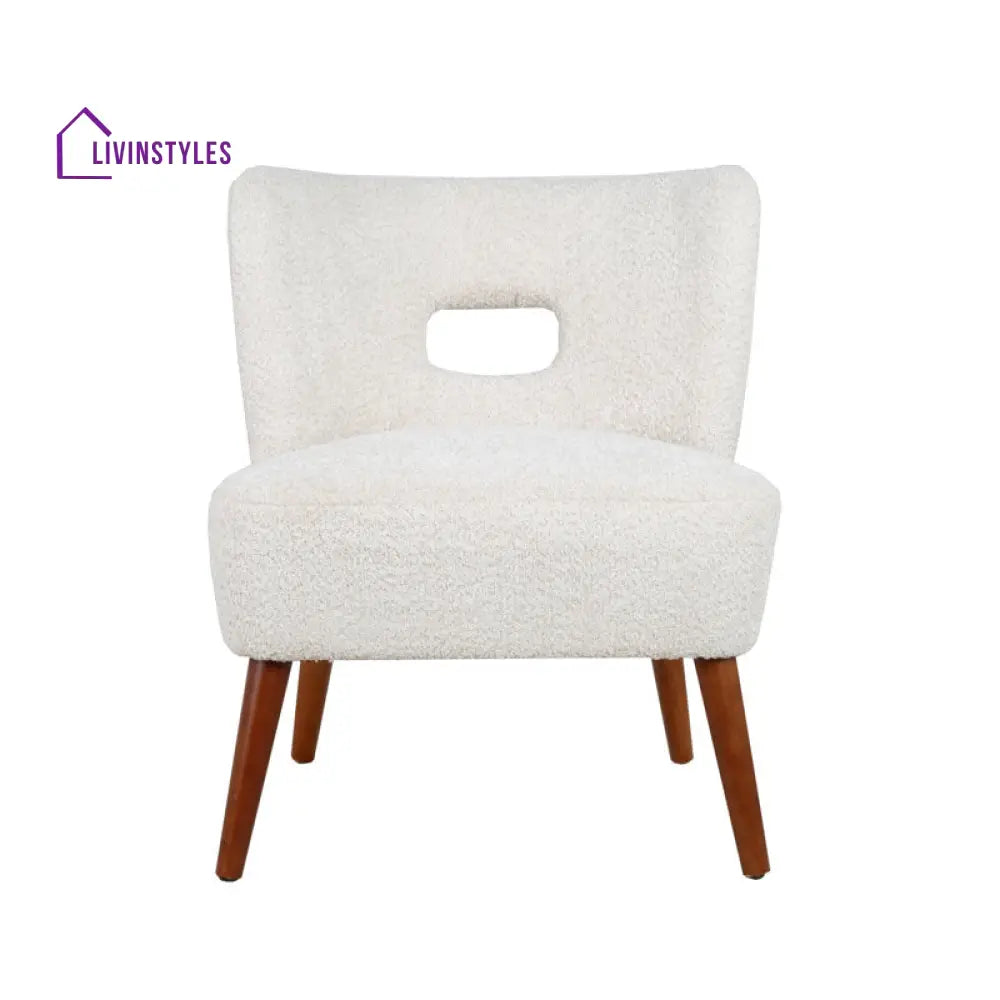 Arul Solid Wood and Fabric Arm Chair | Living Room Chair | Lounge Chair