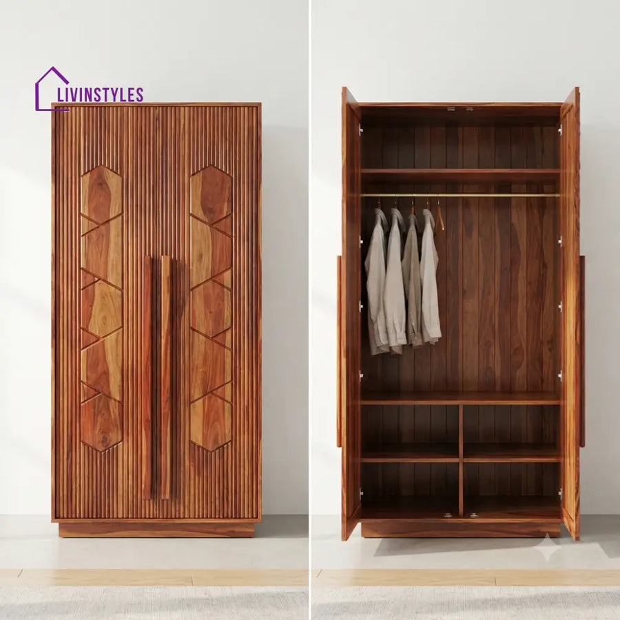 Arunika Wooden Wardrobe for Clothes | Cupboard for Clothes