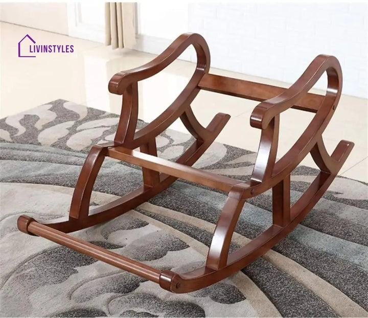 Arya Handcrafted Sheesham Wood Modern Rocking Chair