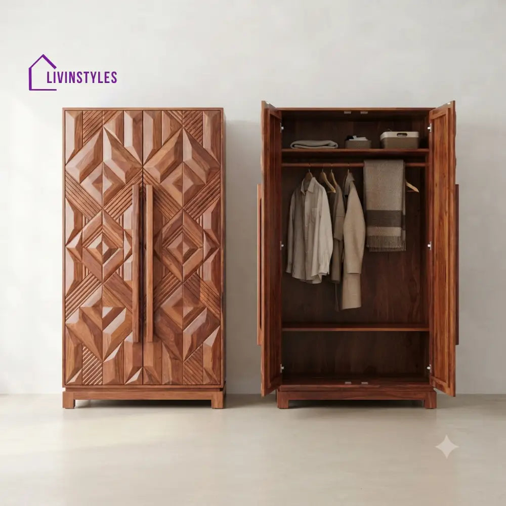 Aryahi Wooden Wardrobe for Clothes | Cupboard for Clothes