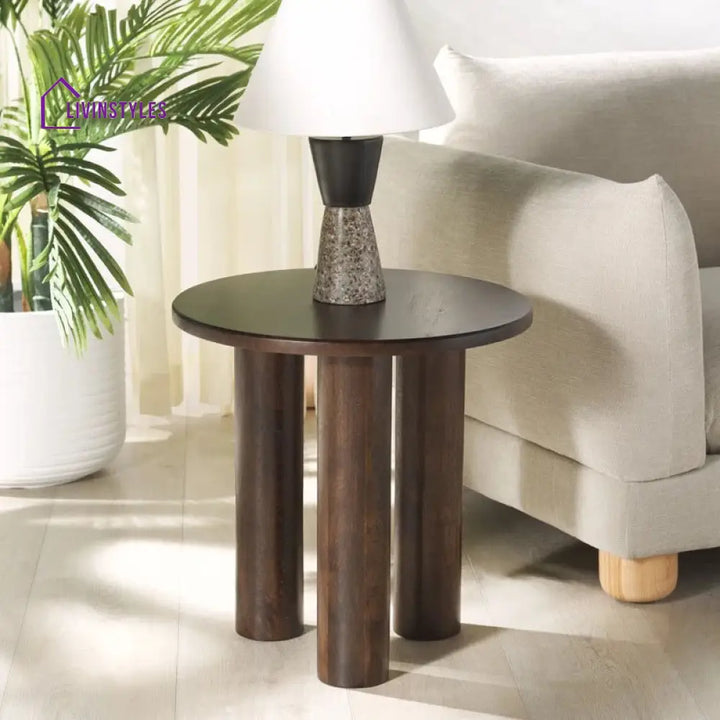 Aryan Solid Wood Drink Table | End Table | Side Table for Living Room