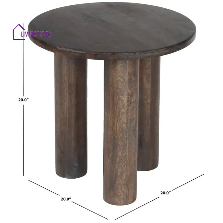 Aryan Solid Wood Drink Table | End Table | Side Table for Living Room