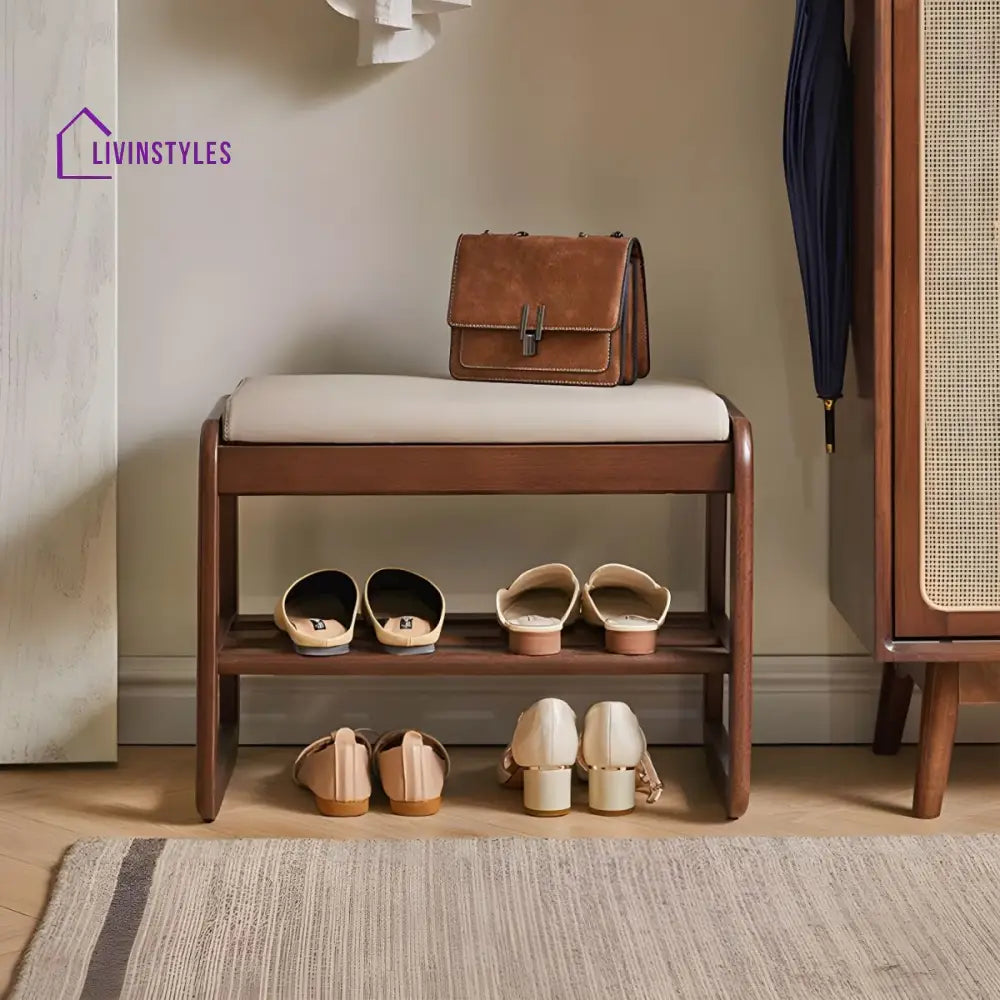 Aryan Solid Wood Shoe Rack for Hallway