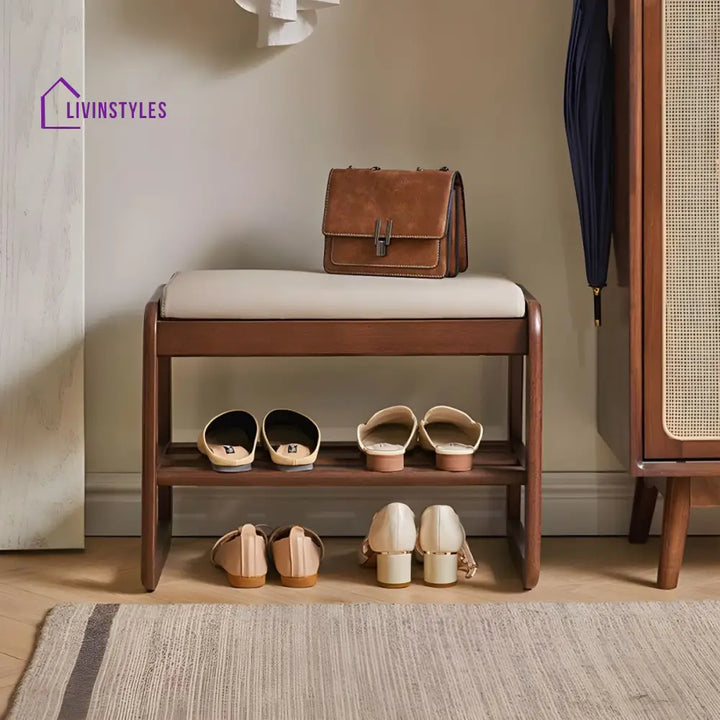 Aryan Solid Wood Shoe Rack for Hallway