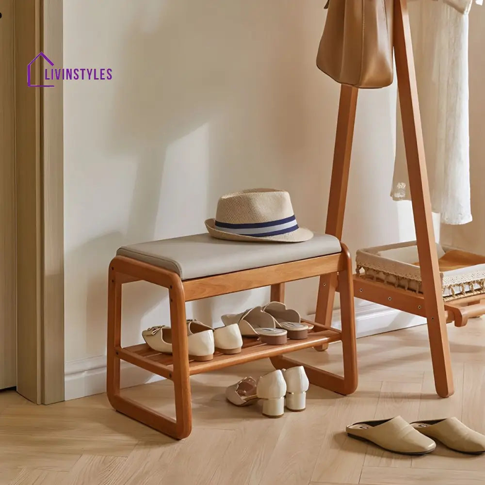 Aryan Solid Wood Shoe Rack for Hallway