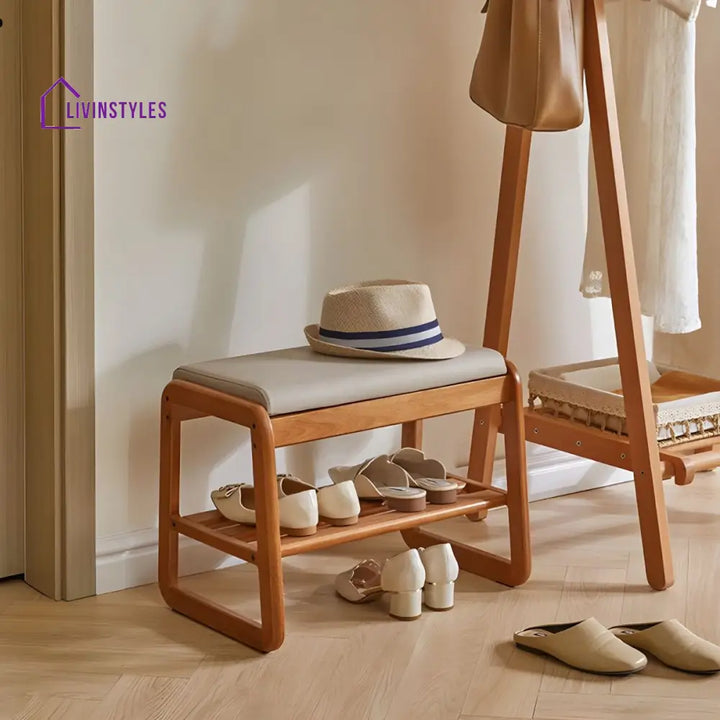 Aryan Solid Wood Shoe Rack for Hallway