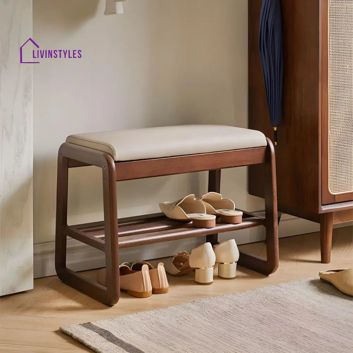Aryan Solid Wood Shoe Rack for Hallway