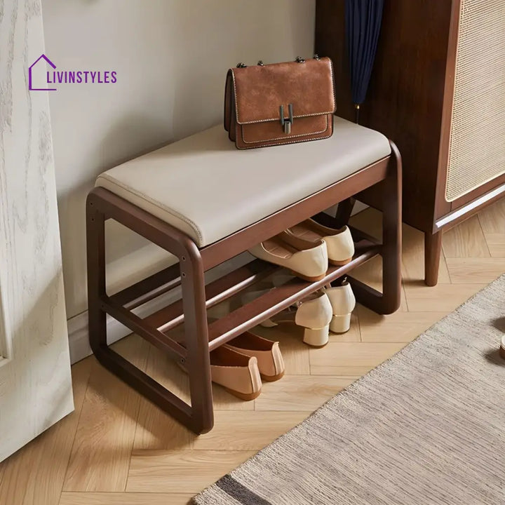 Aryan Solid Wood Shoe Rack for Hallway