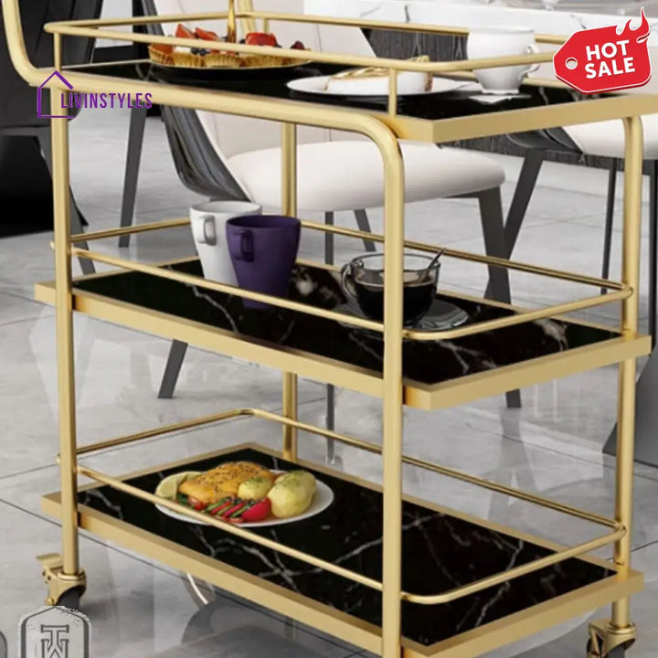 Aryan Stainless Steel Kitchen Trolley