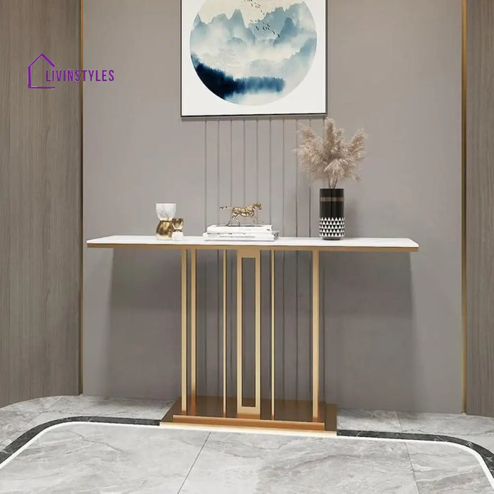 Aryom Stainless Steel Living Room Console Table