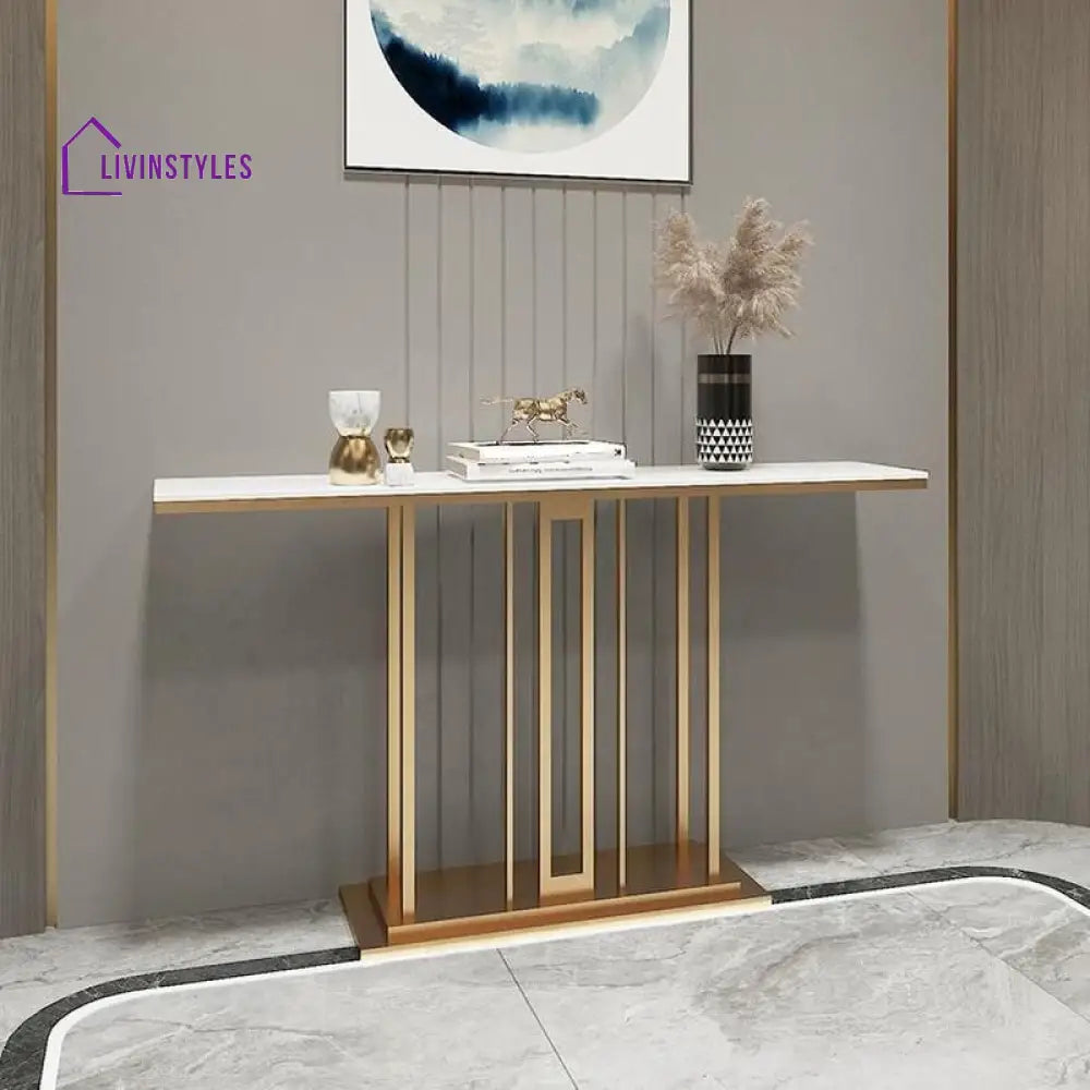 Aryom Stainless Steel Living Room Console Table