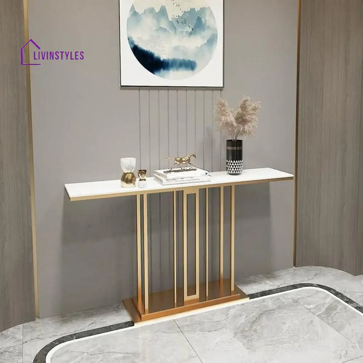 Aryom Stainless Steel Living Room Console Table