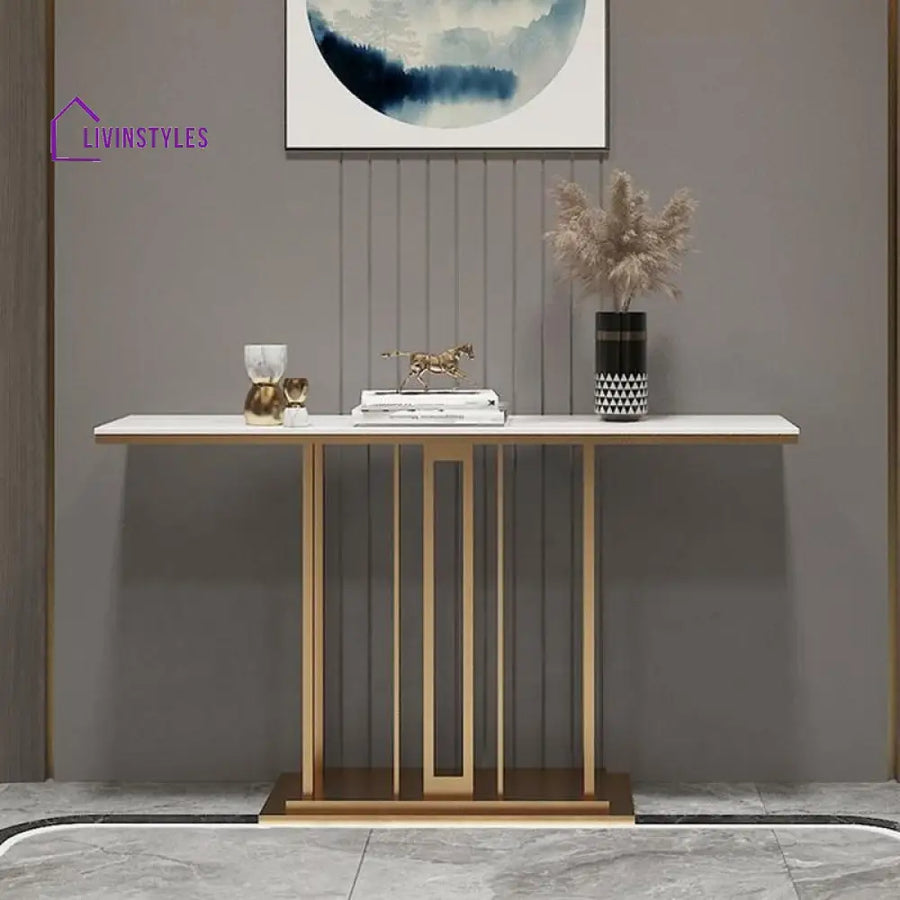 Aryom Stainless Steel Living Room Console Table