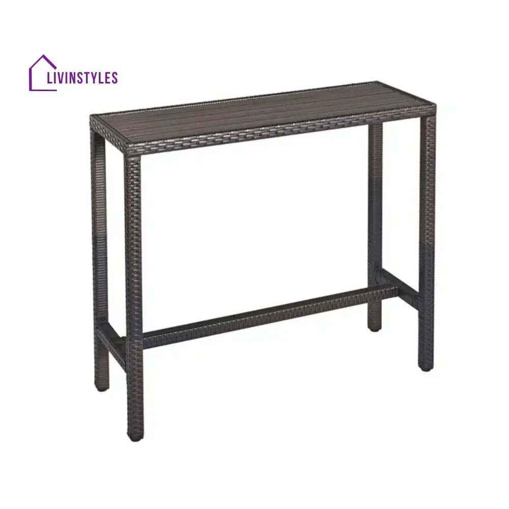 Asami All-Weather Rattan Wicker Bar Set with High-Top Outdoor Table & Chairs - Bar Set