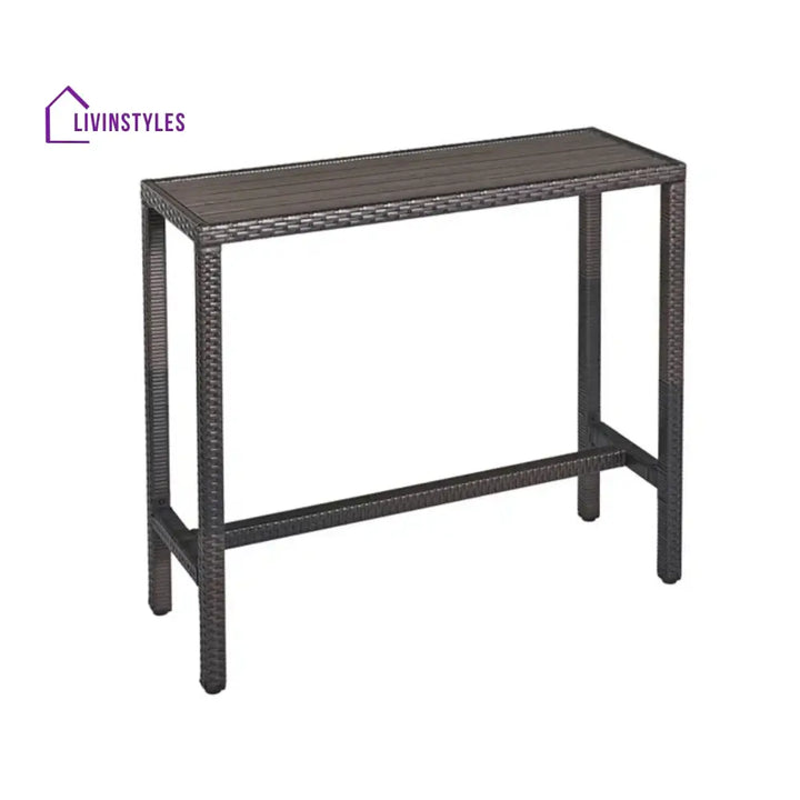 Asami All-Weather Rattan Wicker Bar Set with High-Top Outdoor Table & Chairs - Bar Set