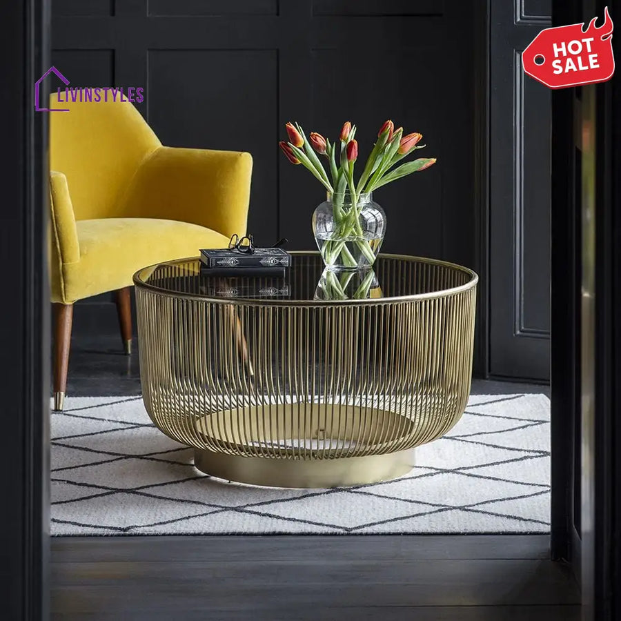 Asha Metal Coffee Table For Living Room